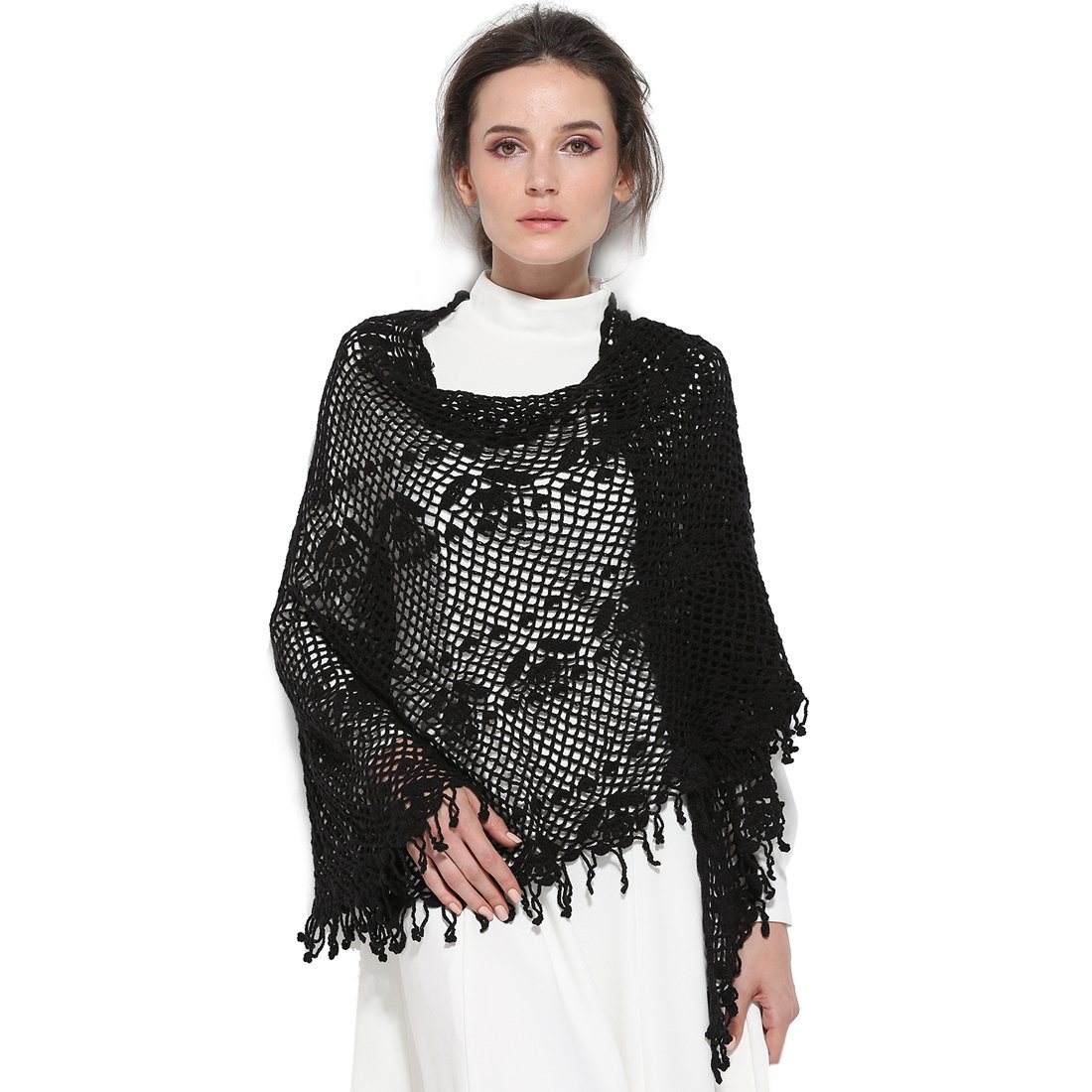 ZORJAR Scarfs for Women Winter Scarf Wool Fashion Scarves Triangle Hollow Soft Large Long ZORJAR Scarfs for Women Winter Scarf Wool Fashion Scarves Triangle Hollow Soft Large Long