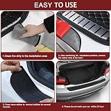 Esteopt Car Rear Bumper Protector 36 in Universal Anti-Scratch Rubber Guard view 6