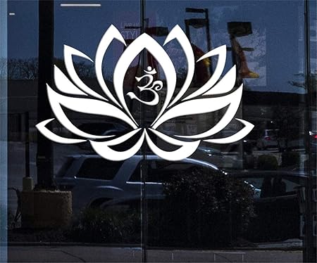 Stickers Muraux 3d Voiture Signe Fleur De Lotus Om Bouddha