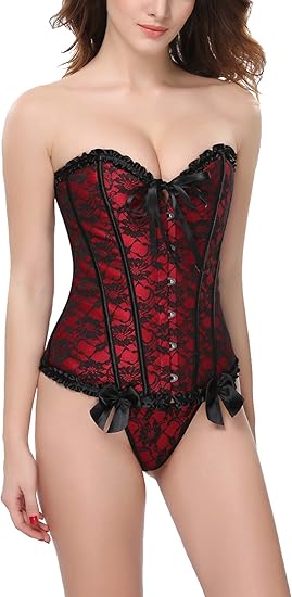 Amazon バルゴース コルセット 背中の痛み ダイエット ウエスト 矯正 タイトなボディ Slim身 レース形状 修正しやすい コルセット ウエストニッパー 通販