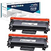 LCL TN760 TN-760 TN730 TN-730 Black Toner Cartridge Replacement for Brother MFC-L2710DW MFC-L2750DW HL-L2350DW HL-L2370DW HL-L2395DW HL-L2390DW DCP-L2550DW HL-L2310D HL-L2357DW (2-Pack)