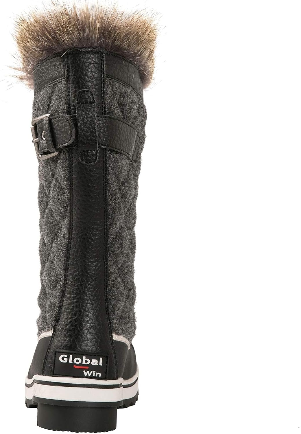  | GLOBALWIN Women's Asymmetrical Mid-Calf Fashion Snow Boots | Snow Boots