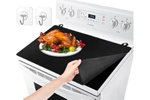 Cowbright Glass Stove Top Cover - Heat Resistant, Large Electric Stove Cooktop Protection