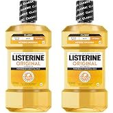 Listerine Original Antiseptic Mouthwash, Intense Taste, 33.8 fl. oz/1L x 2 | Kills 99.9% of Germs That Cause Bad Breath, Plaque and Gingivitis, ADA-Accepted, Original Flavored Oral Rinse