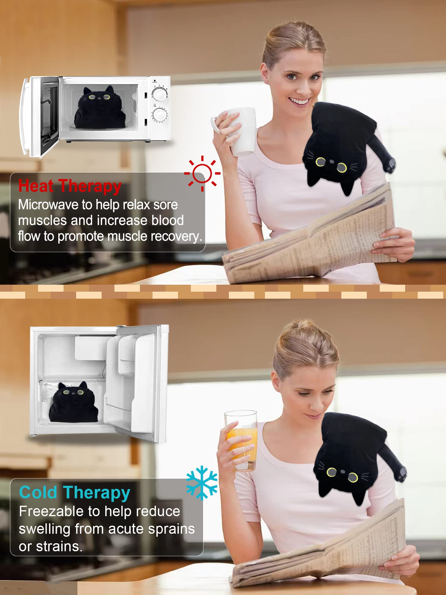 Large Microwave Heating Pad with Washable Cover 21 * 12