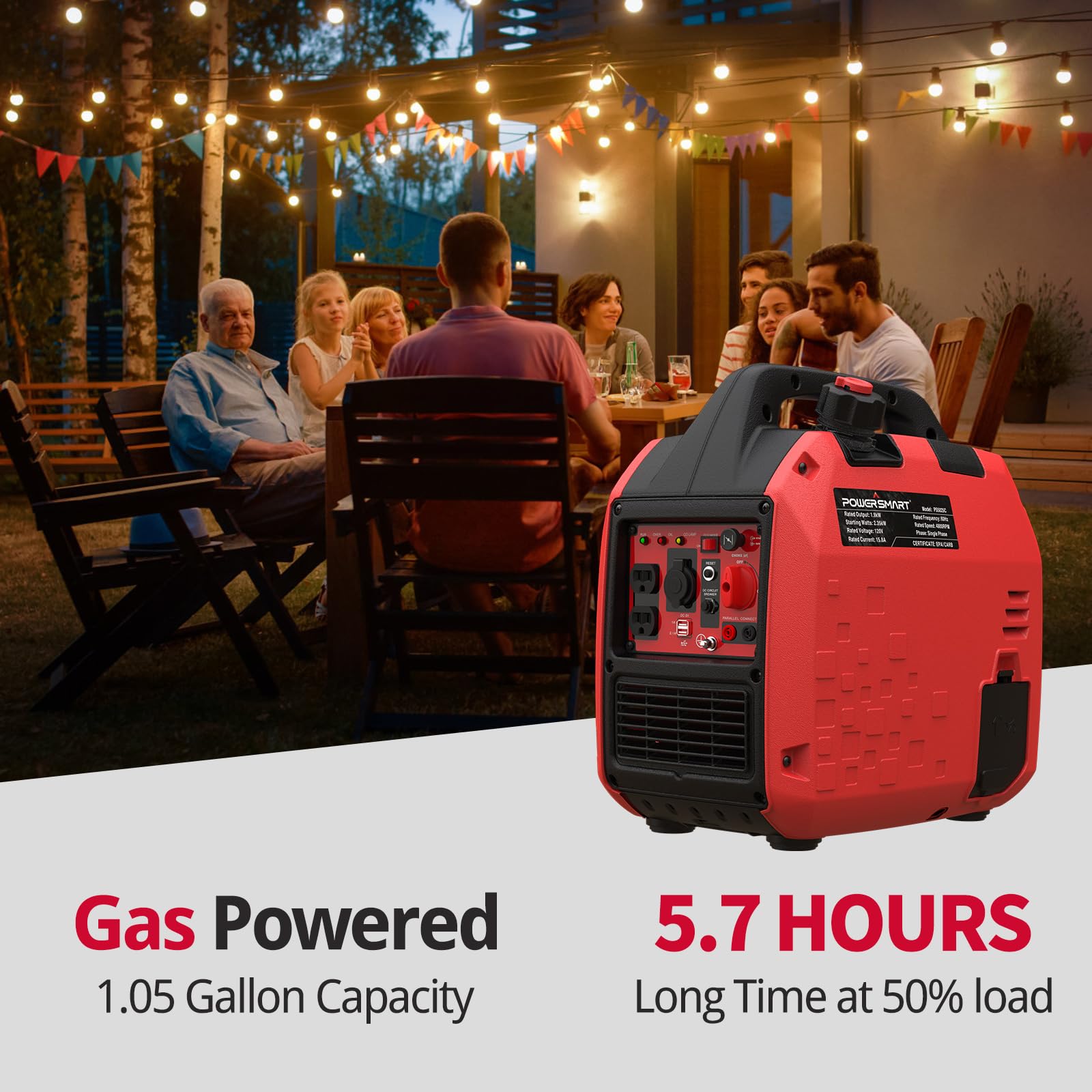 Mua PowerSmart 2500Watt Gas Powered Portable Inverter Generator, Super