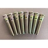 SHULIY 8PCS M14*1.50 Serrated Rear Wheel Stud 610-622 15.8mm Knurl, 77.7mm UHL Length Replacement for 2017-2025 Ford F-250 Super Duty, F-350 Super Duty SRW Model