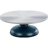 US Art Supply Large 12" Diameter Pottery, Cake Decorating, Sculpting Wheel | Heavy Duty All Metal Construction &amp; Turntable with Ball Bearings