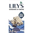 LILY'S Cookies and Creme White Chocolate Style No Sugar Added, Sweets Bar, 2.8 Oz