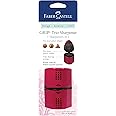 Faber-Castell Grip Trio Pencil Sharpener - Rose Shadows (Packaging May Vary)