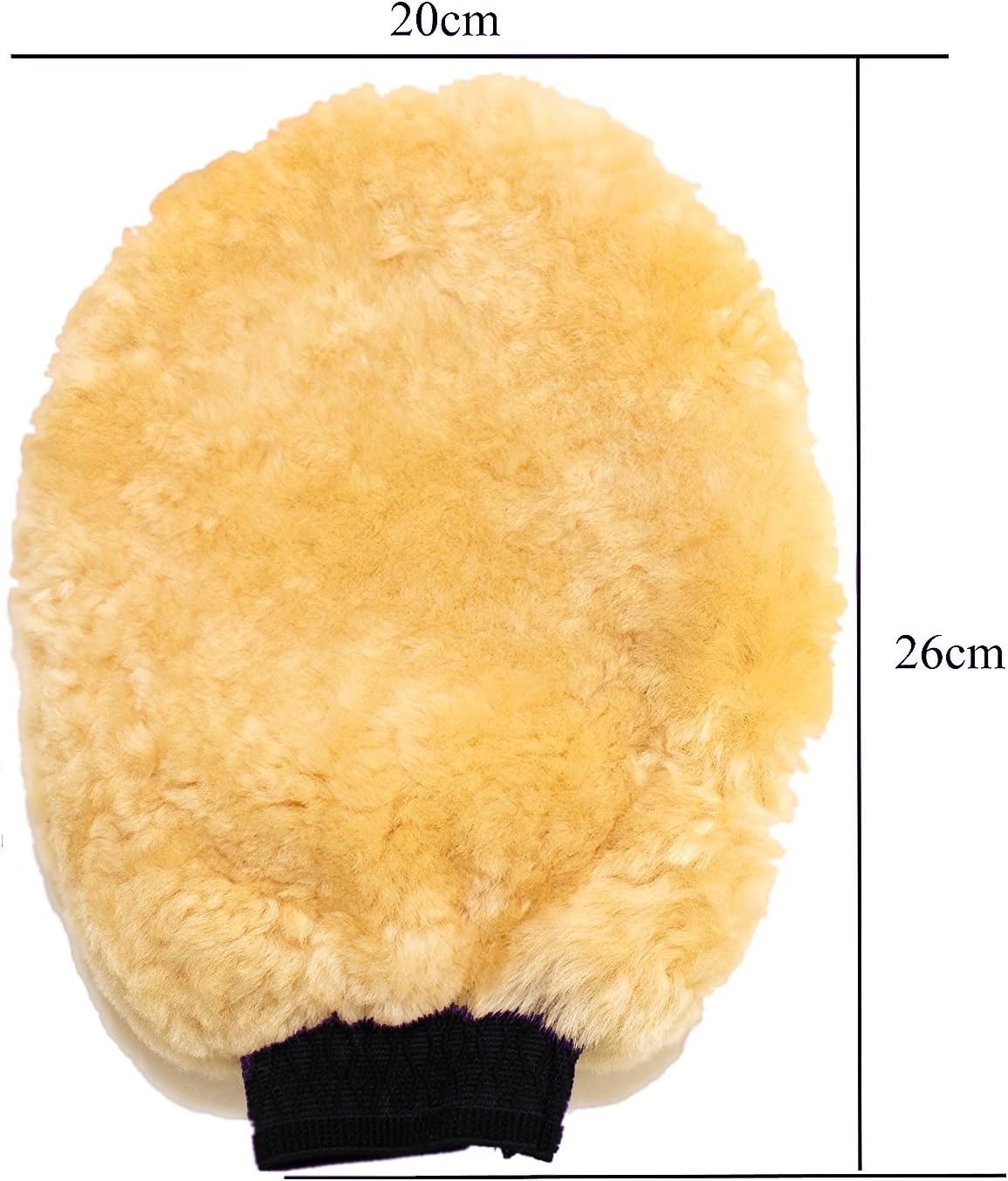 Detailers United Genuine Lambswool 2in1 Wet/Dry Car Wash Mitt 100