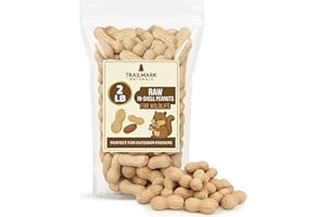 Trailmark Naturals - 2 LB - Raw Peanuts For Squirrels, Raw In Shell Peanuts For Birds and Wildlife- Squirrel Food, Wild Bird Seed - Grown in The USA