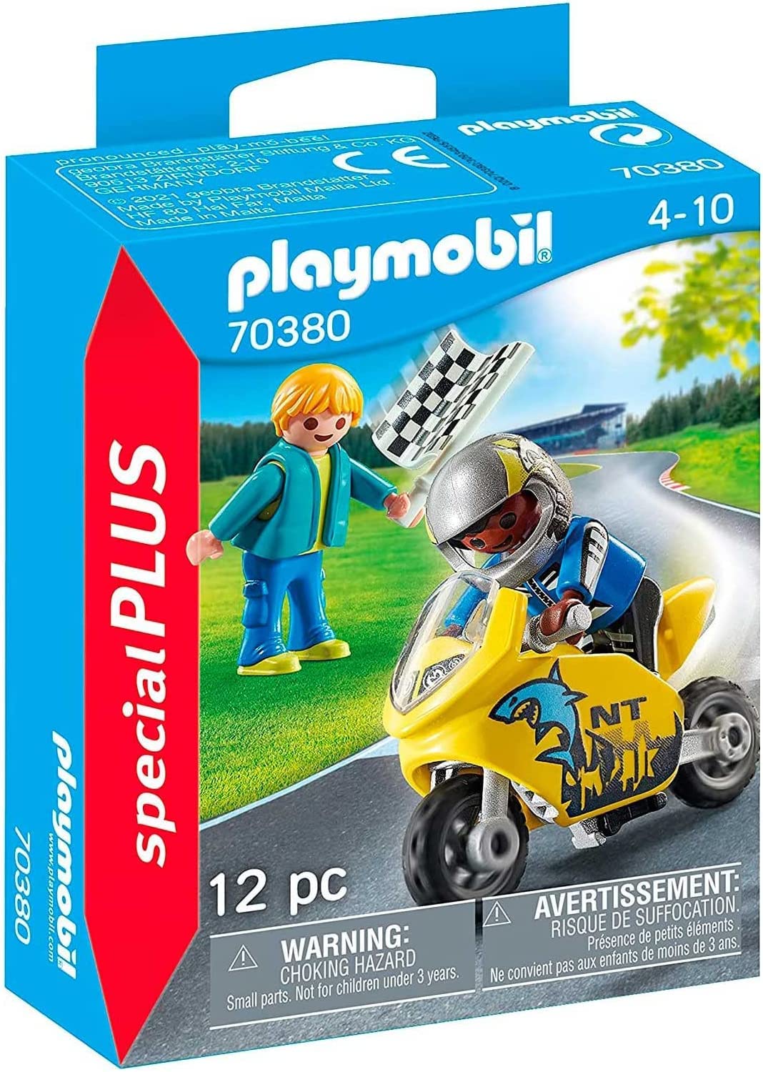 Playmobil 70380 Special Plus Boys with Motorcycle, Fun Imaginative Role-Play, PlaySets Suitable for Children Ages 4+