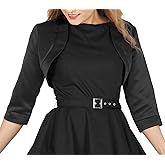 BlackButterfly Satin Bolero Shrug - Half Sleeve