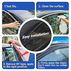 Window Visors Rain Guards for 2009-2014 Ford