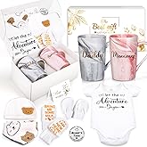 Guiseapue New Mom Gifts: Gender Reveal Gifts for Parents to Be, Baby Shower Gift for Moms to Be, Pregnancy Present for First Time Mama, Expecting Parents Basket Set for Mommy Daddy Toddler