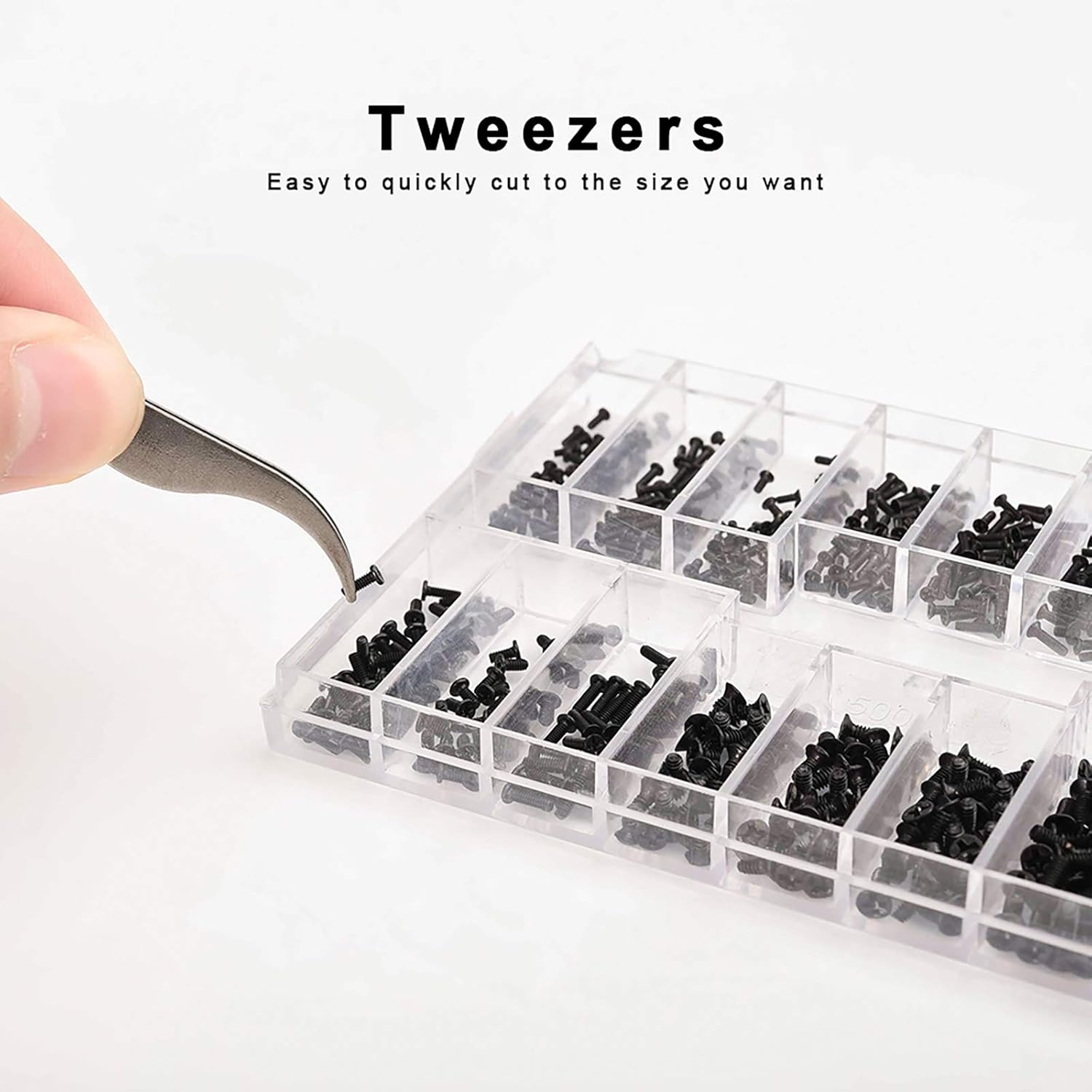 630 Pcs Tiny Micro Repair Screw Kit with Screwdriver for Spectacles Laptop, Jewelry - Convenient Easy Carry - Image 5