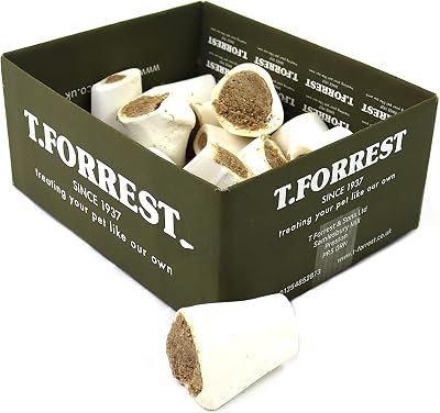 T. Forrest Air-Dried 3" Chicken Filled Bones for Dogs 15 Pack UK Made