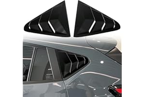 HIGH FLYING for Subaru Crosstrek 2024 2025 2026 Car Exterior Accessories Rear Back Side Window Scoop Louvers Cover Trim ABS 2