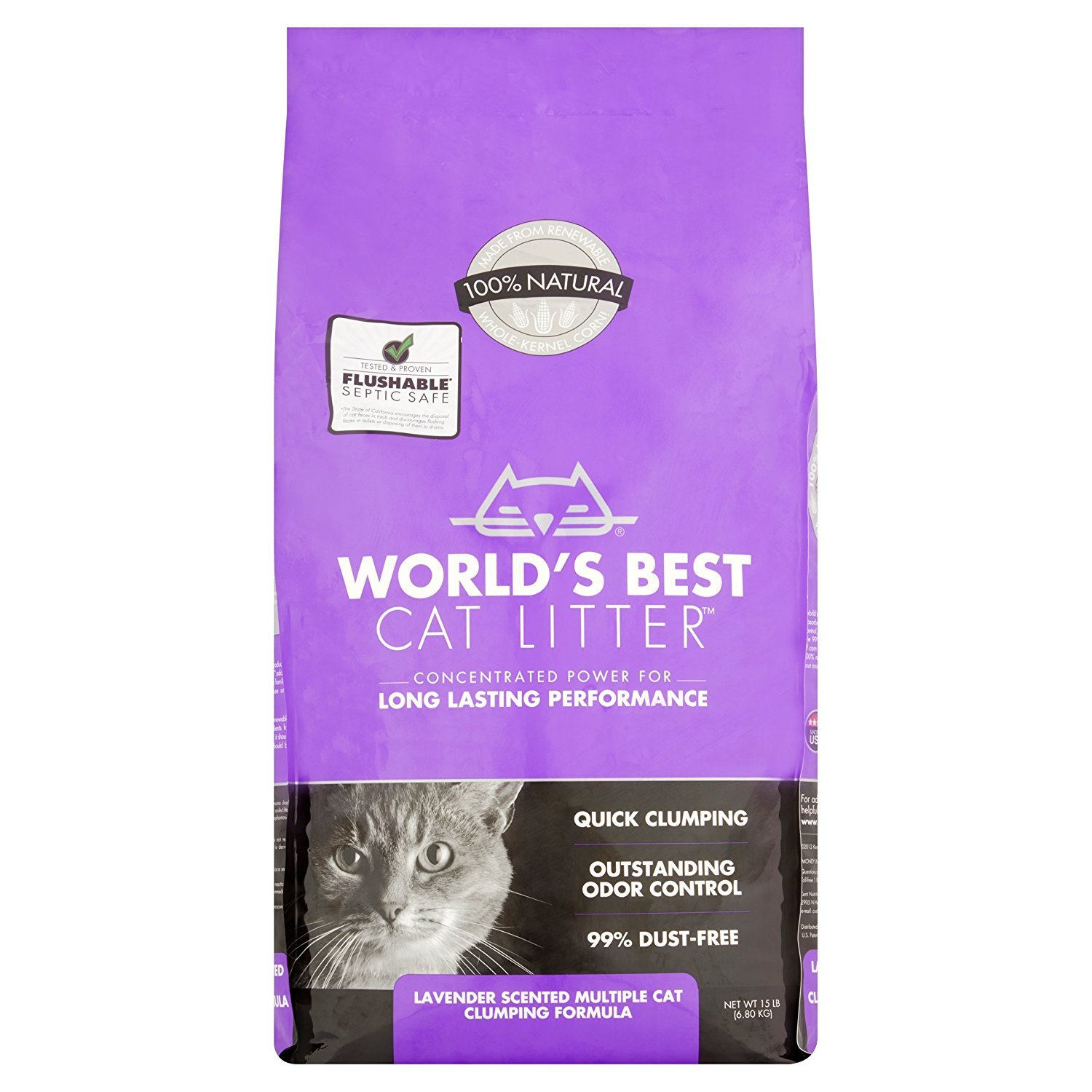 world's best cat litter lavender scented multiple cat clumping formula