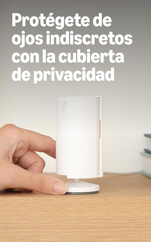 Câmara Interior (2.ª geração) | Câmara de vigilância Wi-Fi com ficha para animais | Vídeo HD 1080p, Comunicação Bidirecional, Cobertura de Privacidade | 30 dias livres de Ring Home