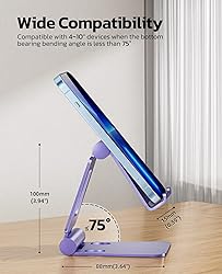 Nulaxy Dual Folding Cell Phone Stand, Fully