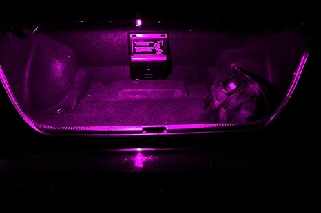 purple license plate light