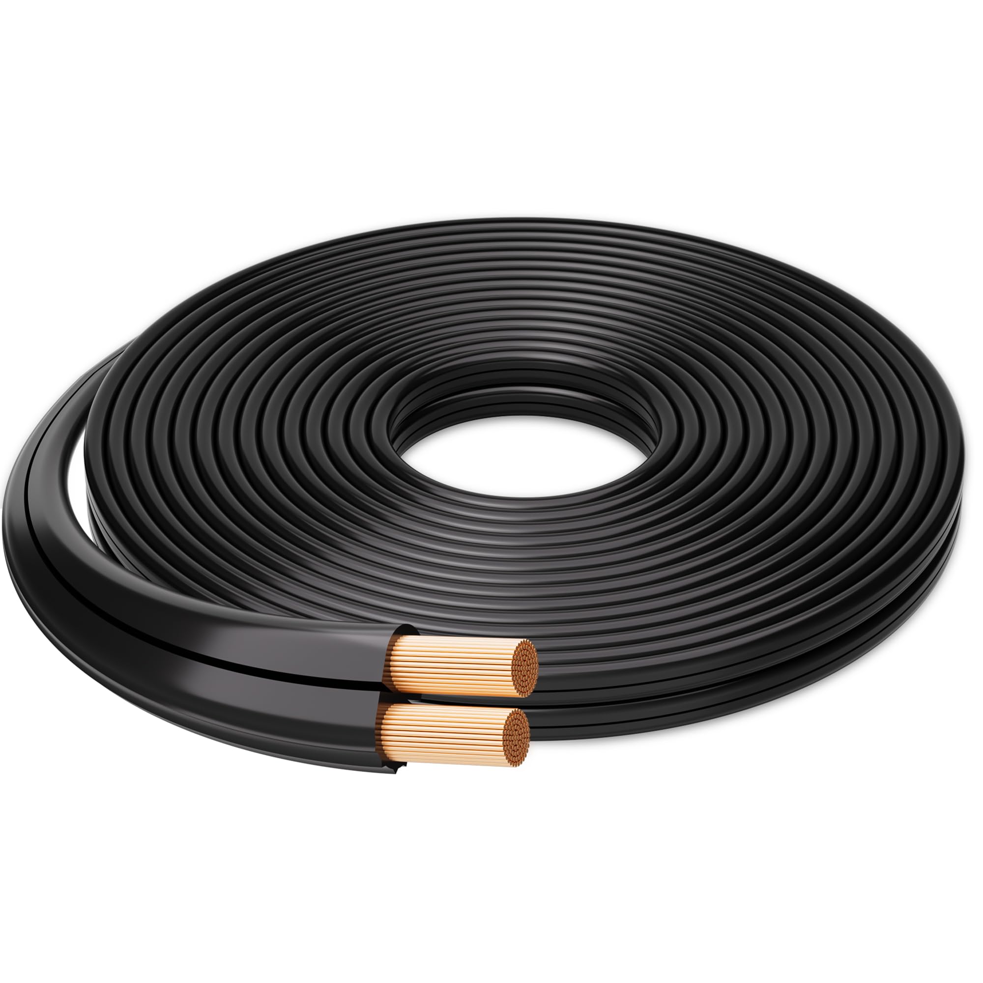 Photo 1 of Mygatti 14/2 Low Voltage Landscape Wire - 25 Feet, 14 Gauge, 2 Conductor, UV Resistant, Direct Burial, Pro Landscape Lighting Cable