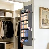 Lifewit Over the Door Storage 10-Section Clear Organizer 40 lb Load Grey view 8