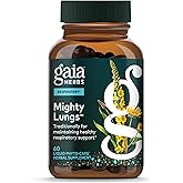 Gaia Herbs Mighty Lungs - Lung Support Supplement with Herbs Traditionally Used to Help Maintain Respiratory Health* - 60 Vegan Liquid Phyto-Caps (60 Servings)