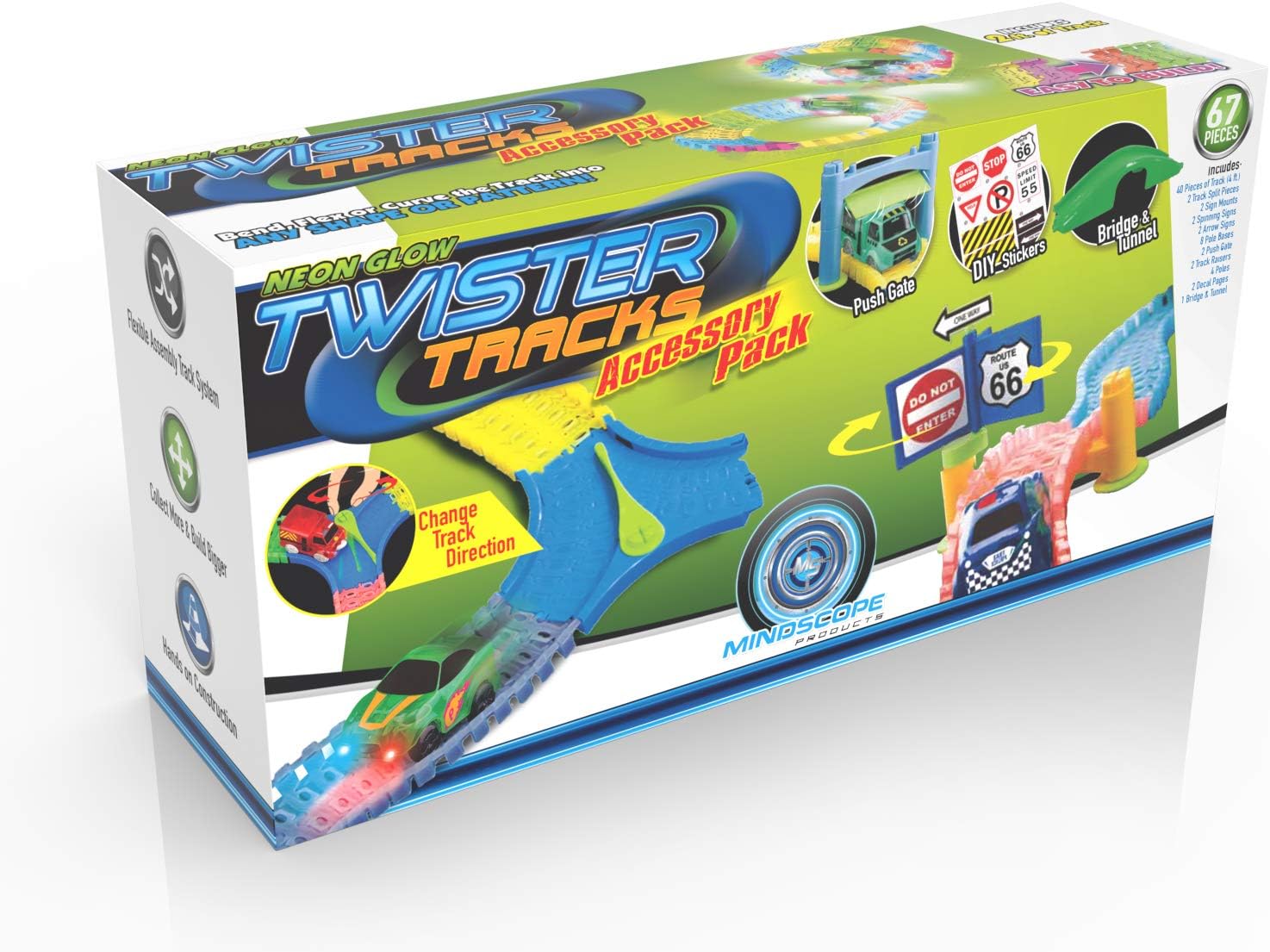 neon glow twister tracks mega set