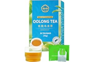CO-OP 1950 Decaf Oolong Tea Bags, Naturally Decaffeinated Oolong Tea, Smooth Floral Aroma, for Day & Night, Individually Wrap