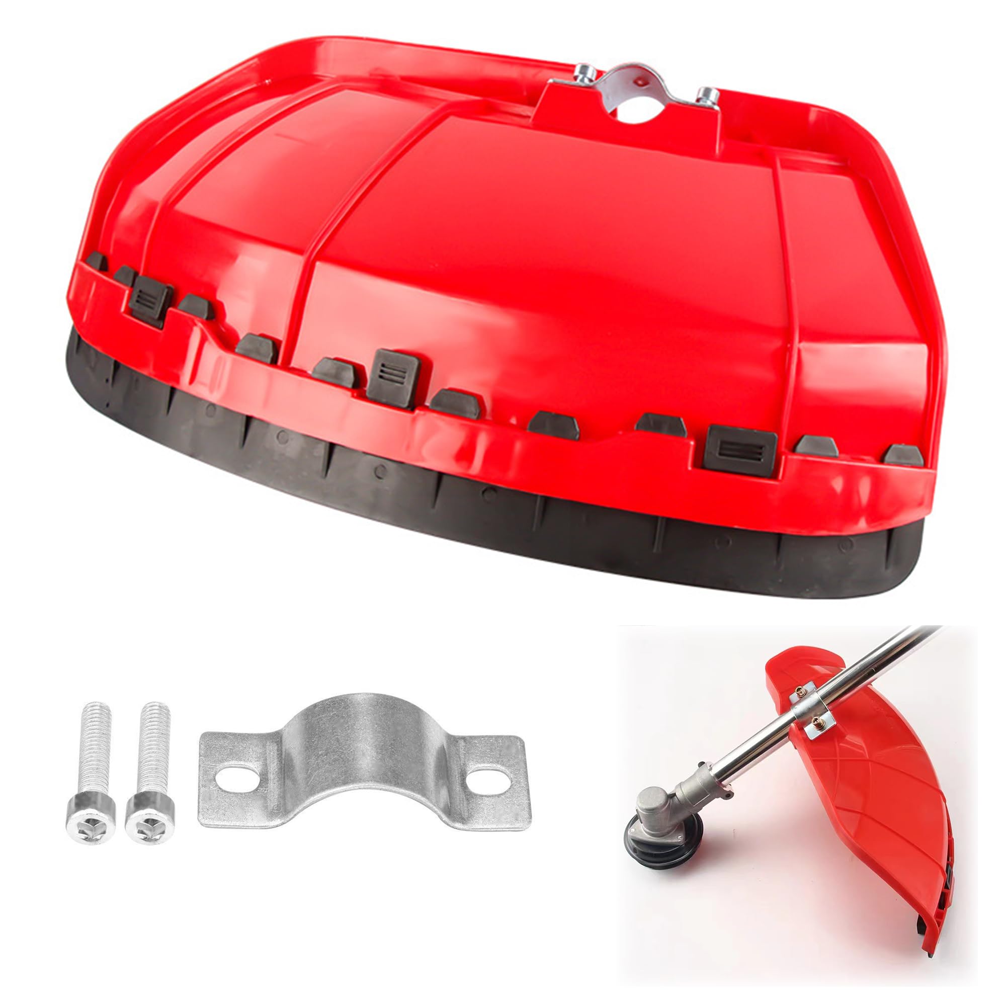 LONGHAO Guard Brushcutter,Protective Cover For Grass Trimmer,Plastic Brush Cutter Protector,With 2 Screws,For Brushcutter,For 28mm Diameter Brushcutters