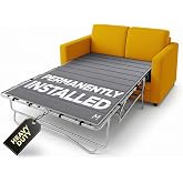 Meliusly Sleeper Sofa Bed Support Board Full (46x64) - Permanent Fit | SleeperSaver Permanently Installed, Folds with Frame - Under Mattress Bar Shield for Pull Out Couch, Wood Sofa Bed Board