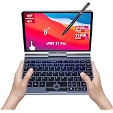 KOOFORWAY 8" 2-in-1 Mini Laptop, Win 11 Pro Intel N95, 12GB RAM, 512GB SSD | Compact laptop with touchscreen, stylus support, HDMI, USB-C, Wi-Fi 6 and BT 5.2 for work, travel,study and entertainment