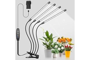 Shyineyou Grow Lights for Indoor Plants, 80LEDs Clip Plant Lights for Indoor Growing, Full Spectrum LED Plant Growing Lamps w