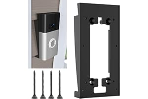 OHOHO Doorbell Siding Mount Vinyl/Vinyl Siding Mount for Ring Doorbell, Ring 2, Ring 3, Ring 3 Plus Video Doorbell - 4" Standard Vinyl