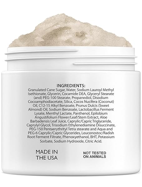 BROOKLYN BOTANY SCALP & BODY SCRUB – SUGAR SCRUB BODY EXFOLIATOR AND SCALP SCRUB MADE WITH COCONUT OIL TO MOISTURIZE, CLEANSE AND GENTLY EXFOLIATE SCALP AND BODY – TROPICAL SCENT 8.8 OZ