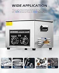 CREWORKS 15L Ultrasonic Cleaner with Knob, Total