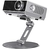 BESIGN PS01 Projector Foldable Mount Stand, Angle Adjustable Projector Stand with 1/4 inch Mounting Screw