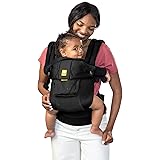 LÍLLÉbaby Complete Airflow All-Positions Baby Carrier, Newborn to Toddler, Lumbar Support, 7-45lbs, Black