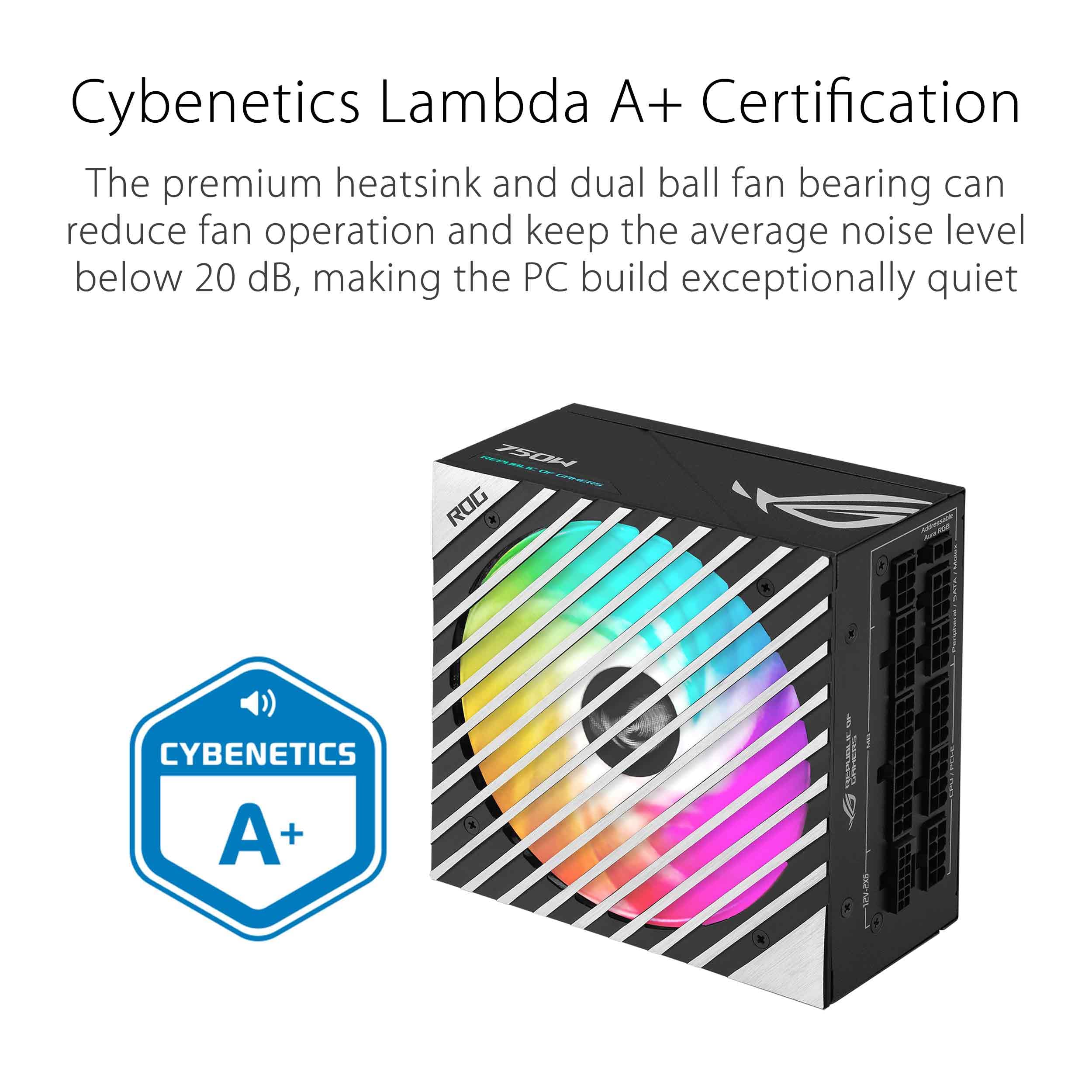 Asus Rog Loki Sfx L 750W Platinum (Fully Modular Power Supply, 80+ Platinum, Lambda A Certified, 120Mm Pwm Argb Fan, Aura Sync, Atx 3.0 Compatible, Pcie 5.0 Ready) - View 7