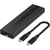 SABRENT USB 3.2 10Gbps Type C Tool Free Enclosure for M.2 PCIe NVMe and SATA SSDs (EC-SNVE)