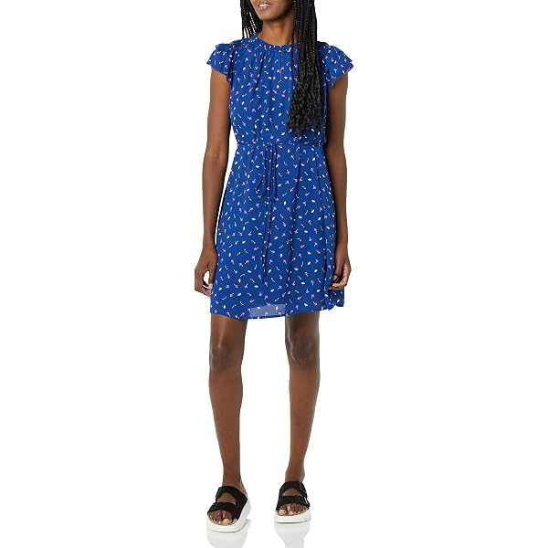 Insanity Clothing Steampunk Machine Cogs Print Skater Dress – Sleeveless, Thigh-Length – Brown