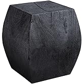 Uttermost Grove - Accent Stool-17 Inches Tall and 14.6 Inches Wide-Rustic Black Finish