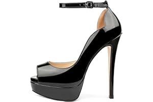 MERUMOTE Women's Platform Stiletto Heels Shoes Peep Toe Pumps 6 inch Heels for Dress Wedding Party