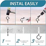 Mckanti Comkrivy 30 Pack Screw Hooks for Outdoor String Lights Q-Hanger Safety view 8