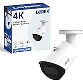 Lorex 4K ADD-ON IP PoE Wired Security Bullet Camera | Outdoor IP67 Weatherproof | Color Night Vision | Long-Range IR | Smart