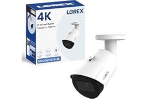 Lorex 4K ADD-ON IP PoE Wired Security Bullet Camera | Outdoor IP67 Weatherproof | Color Night Vision | Long-Range IR | Smart 