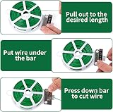 KINGLAKE 50m Garden Wire Ties Green Plant Ties with Cutter Soft Twist view 4